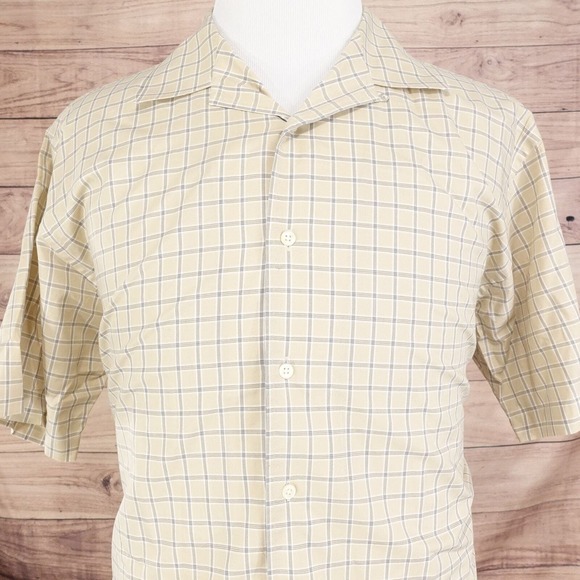 DANIEL CREMIEUX COLLECTION FINE ITALIAN FABRIC BUTTON UP SHIRT MENS L - Picture 1 of 6